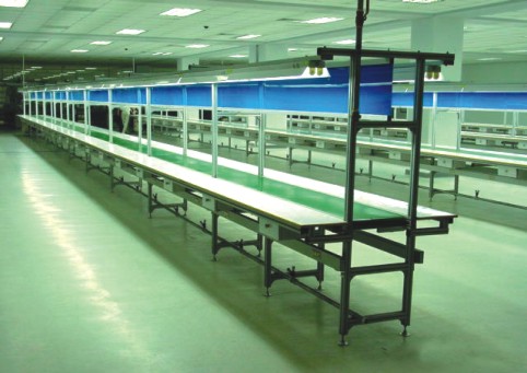 長（zhǎng）條工（gōng）作台皮帶線